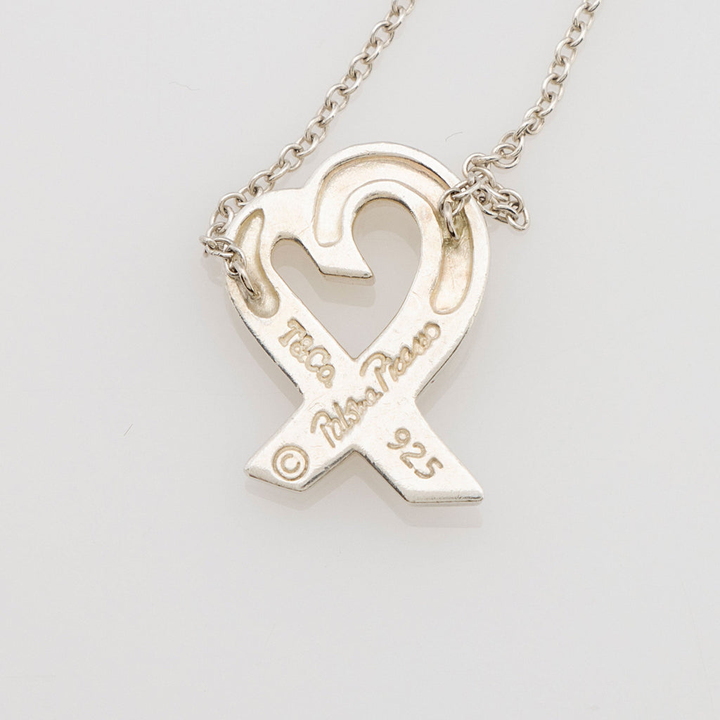 Tiffany & Co. Paloma Picasso Sterling Silver Loving Heart Necklace