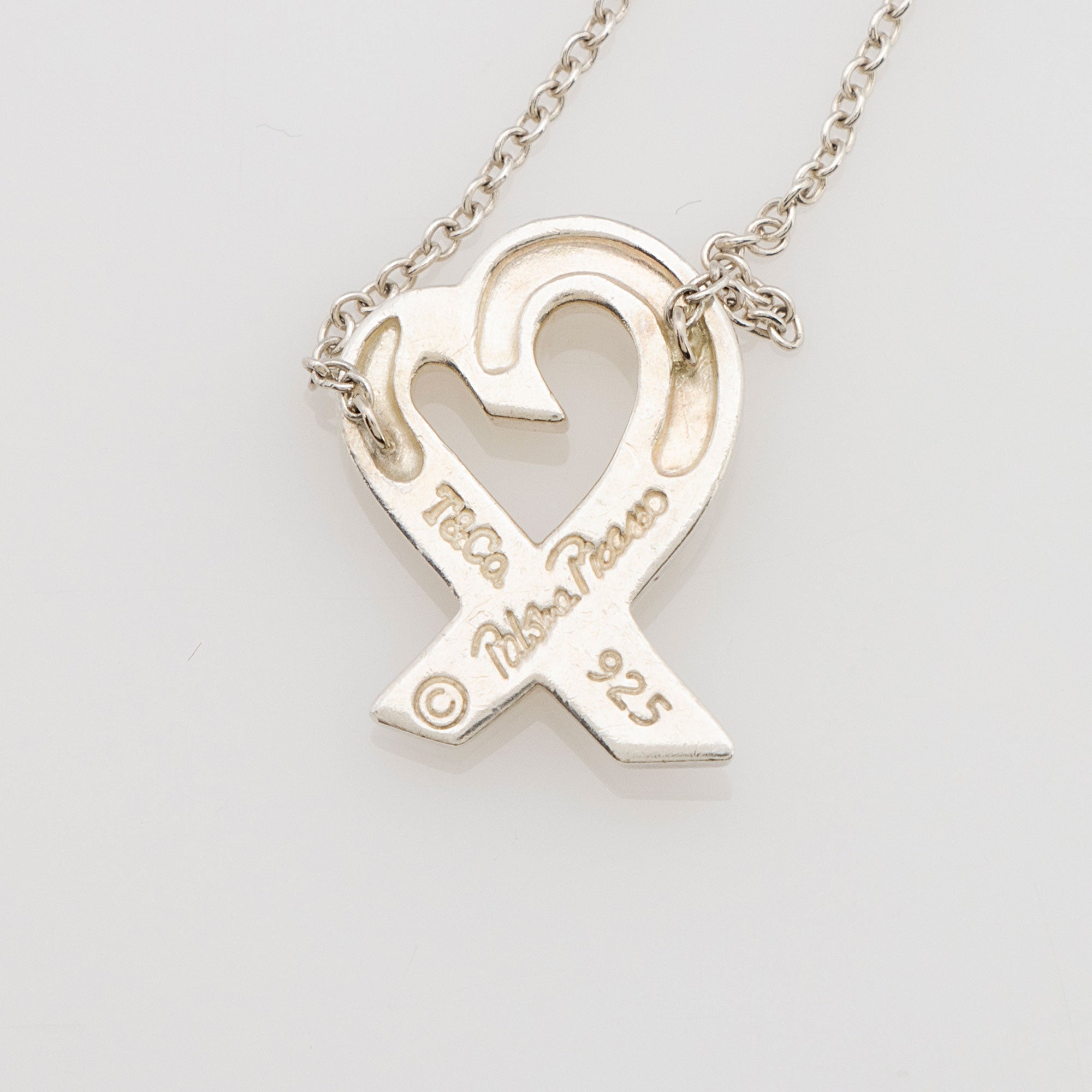Tiffany & Co. Paloma Picasso Sterling Silver Loving Heart Necklace