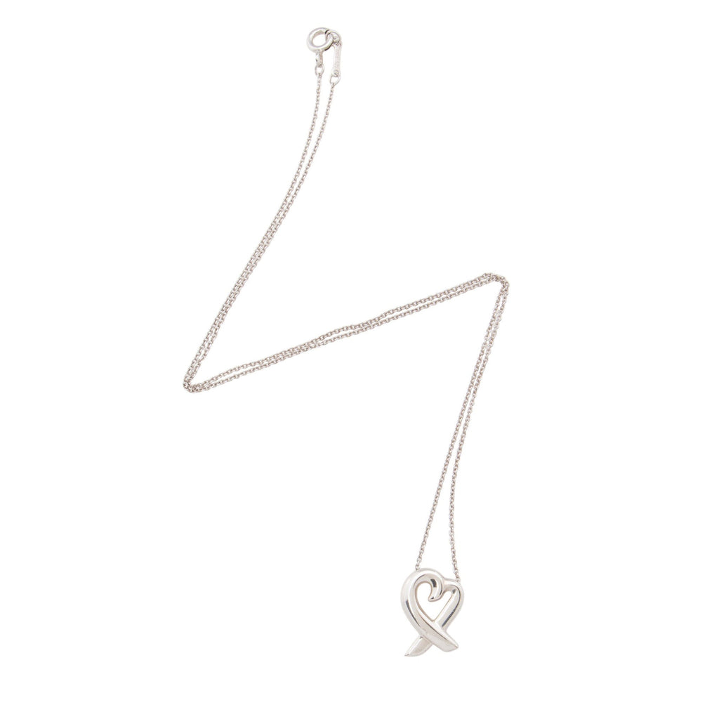 Tiffany & Co. Paloma Picasso Sterling Silver Loving Heart Necklace