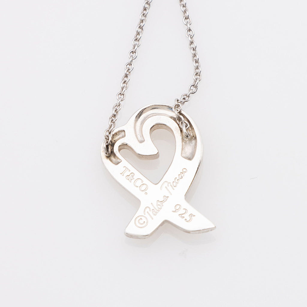 Tiffany & Co. Paloma Picasso Sterling Silver Loving Heart Necklace