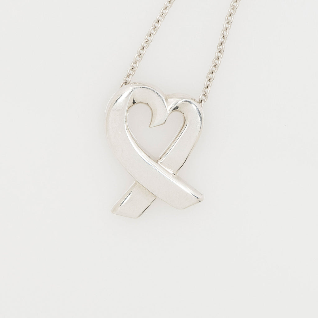 Tiffany & Co. Paloma Picasso Sterling Silver Loving Heart Necklace