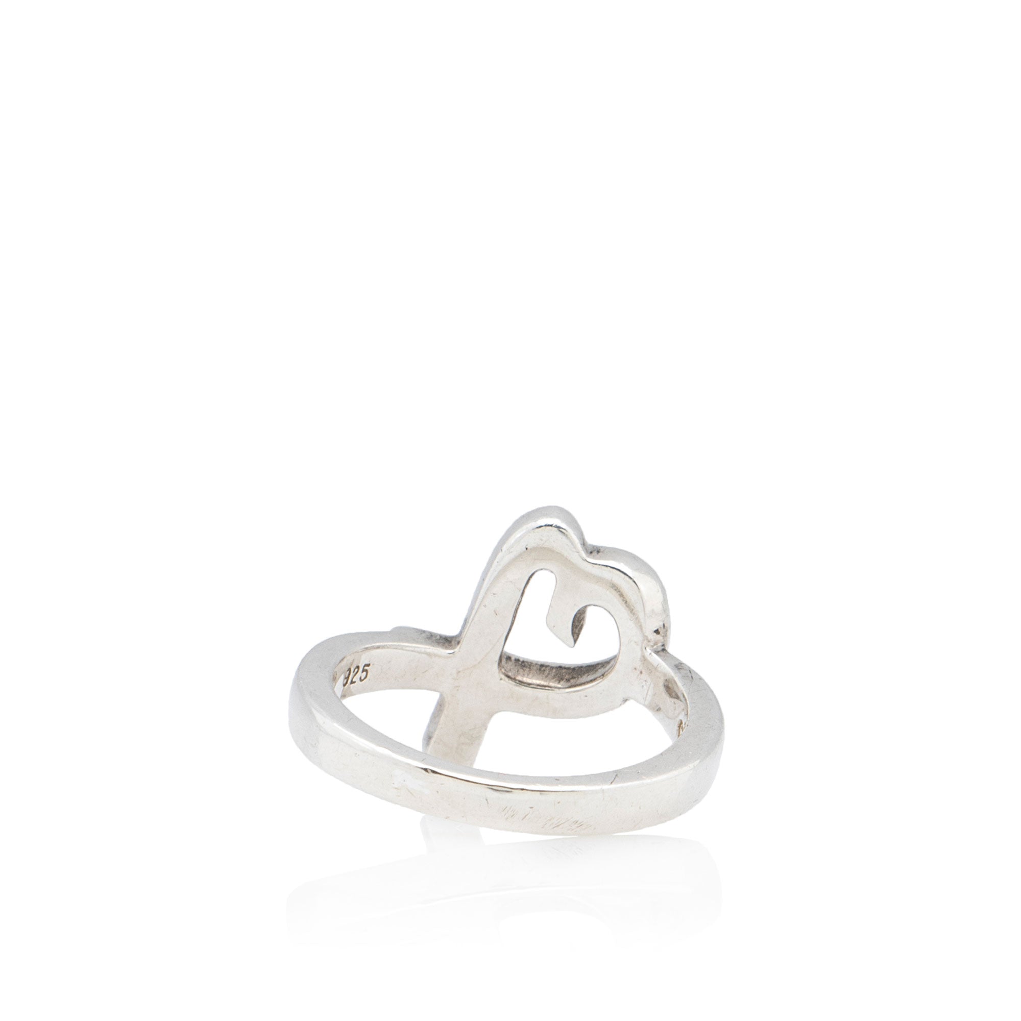 Tiffany & Co. Paloma Picasso Sterling Silver Loving Heart Ring - Size 6 1/2