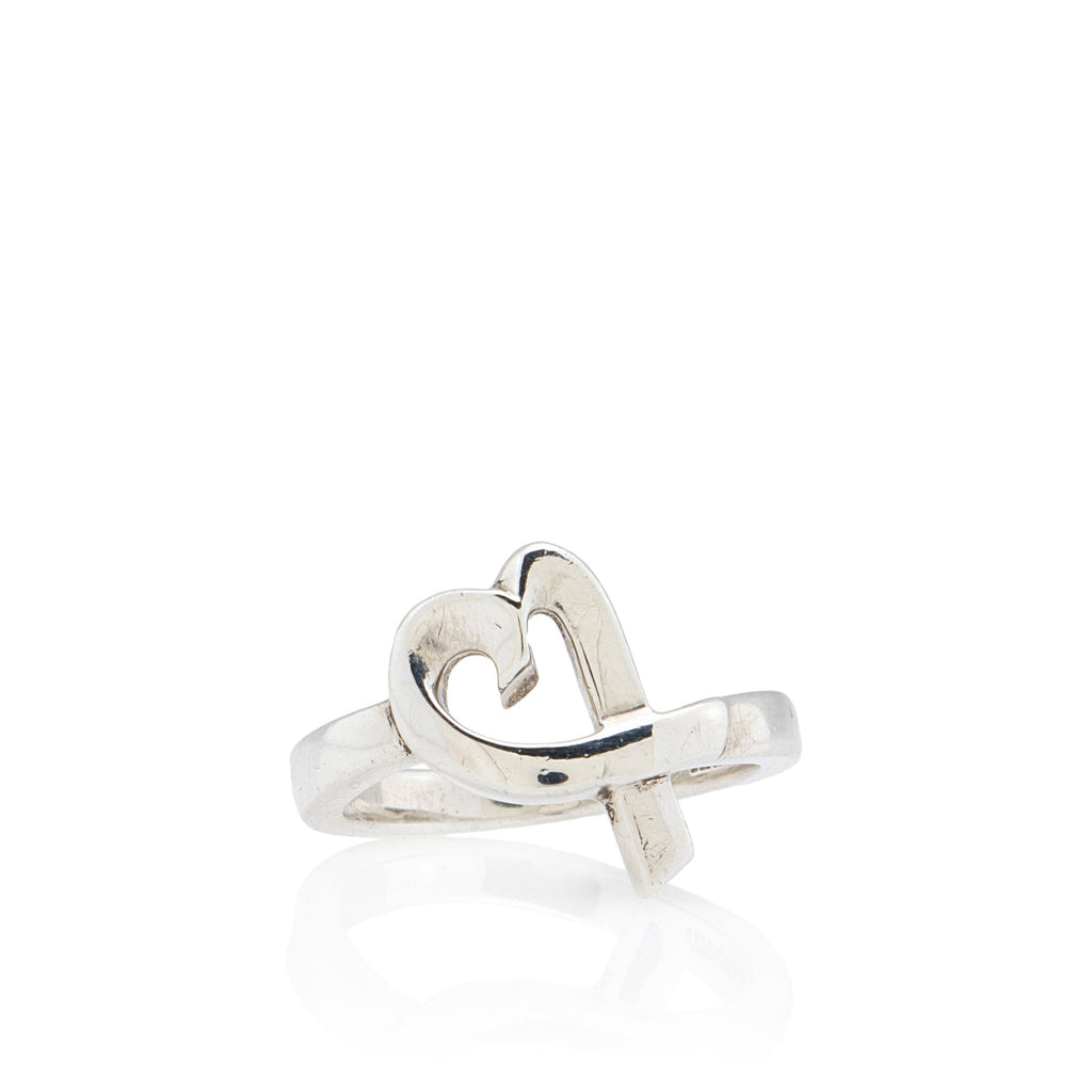 Tiffany & Co. Paloma Picasso Sterling Silver Loving Heart Ring - Size 6 1/2