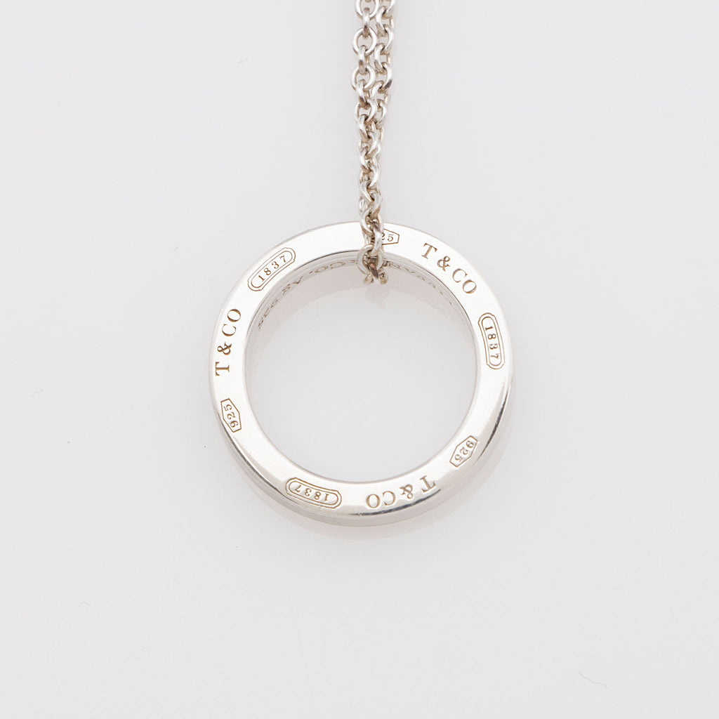 Tiffany & Co. Sterling Silver 1837 Circle Necklace