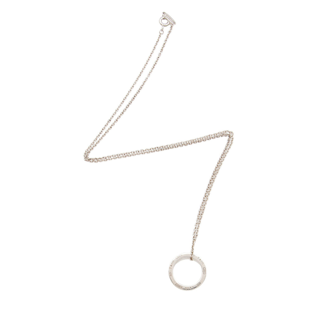 Tiffany & Co. Sterling Silver 1837 Circle Necklace