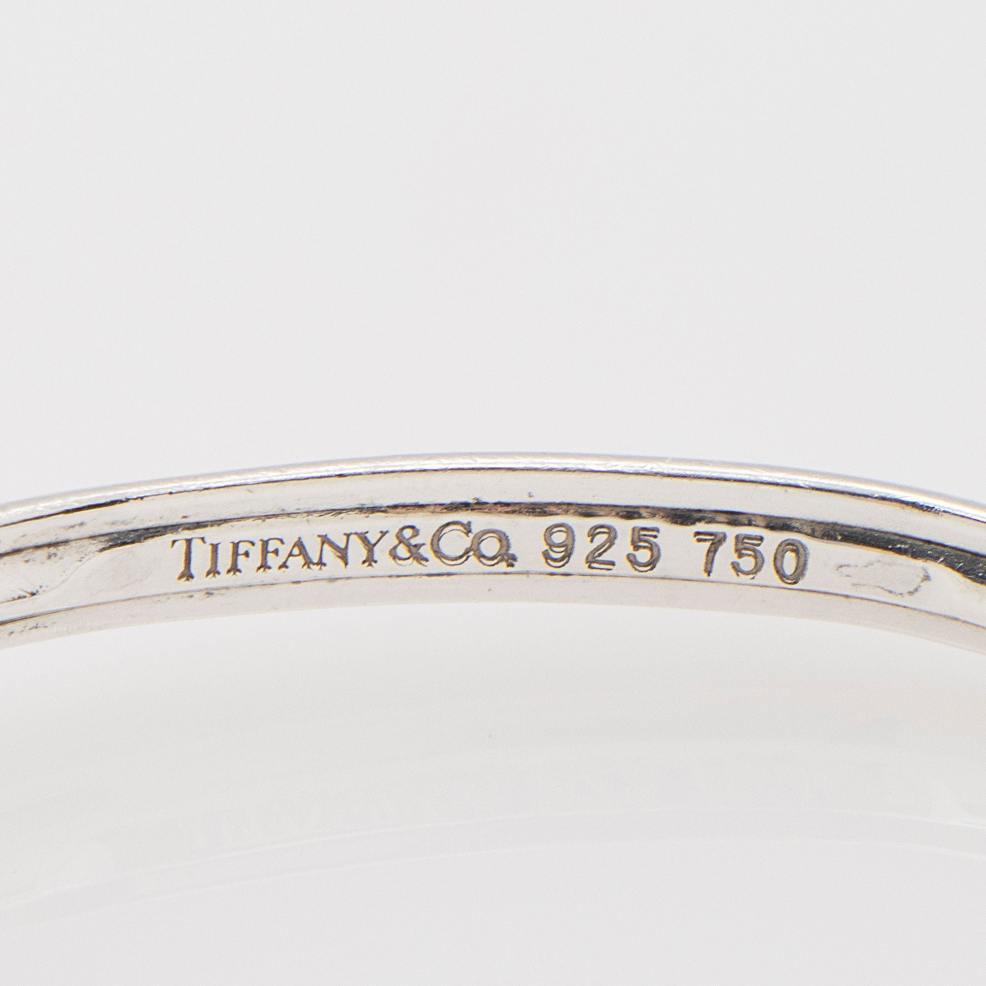Tiffany & Co. Sterling Silver 18k Gold Hook and Eye Twist Bracelet