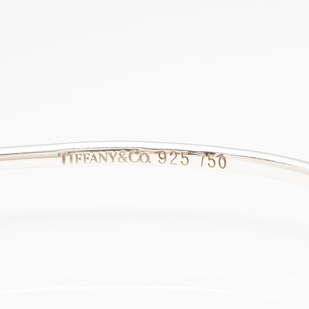 Tiffany & Co. Sterling Silver 18k Gold Love Knot Bangle