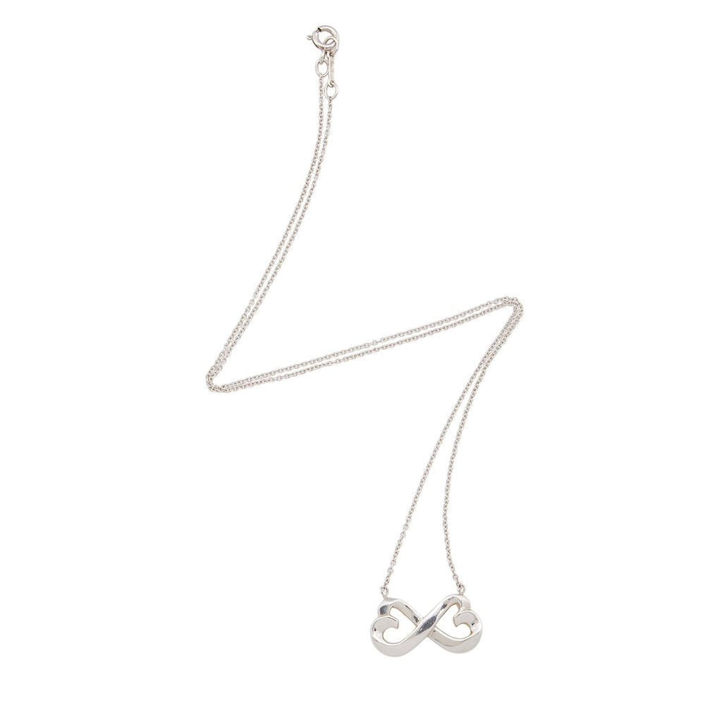 Tiffany & Co. Sterling Silver Double Loving Heart Necklace