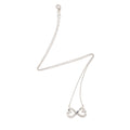 Tiffany & Co. Sterling Silver Double Loving Heart Necklace