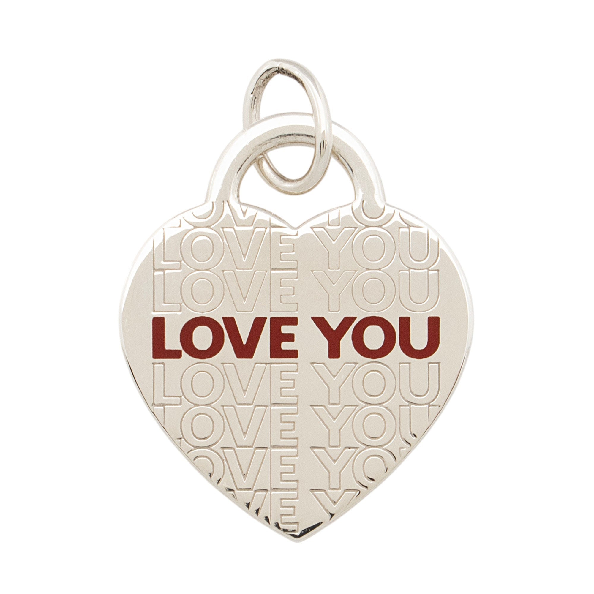 Tiffany & Co. Sterling Silver Love You Heart Pendant