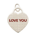 Tiffany & Co. Sterling Silver Love You Heart Pendant