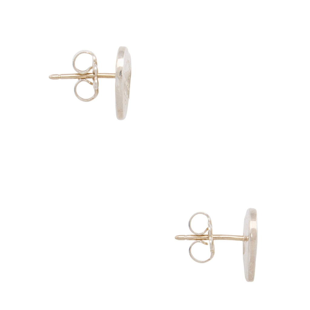 Tiffany & Co. Sterling Silver Return to Tiffany Mini Heart Stud Earrings