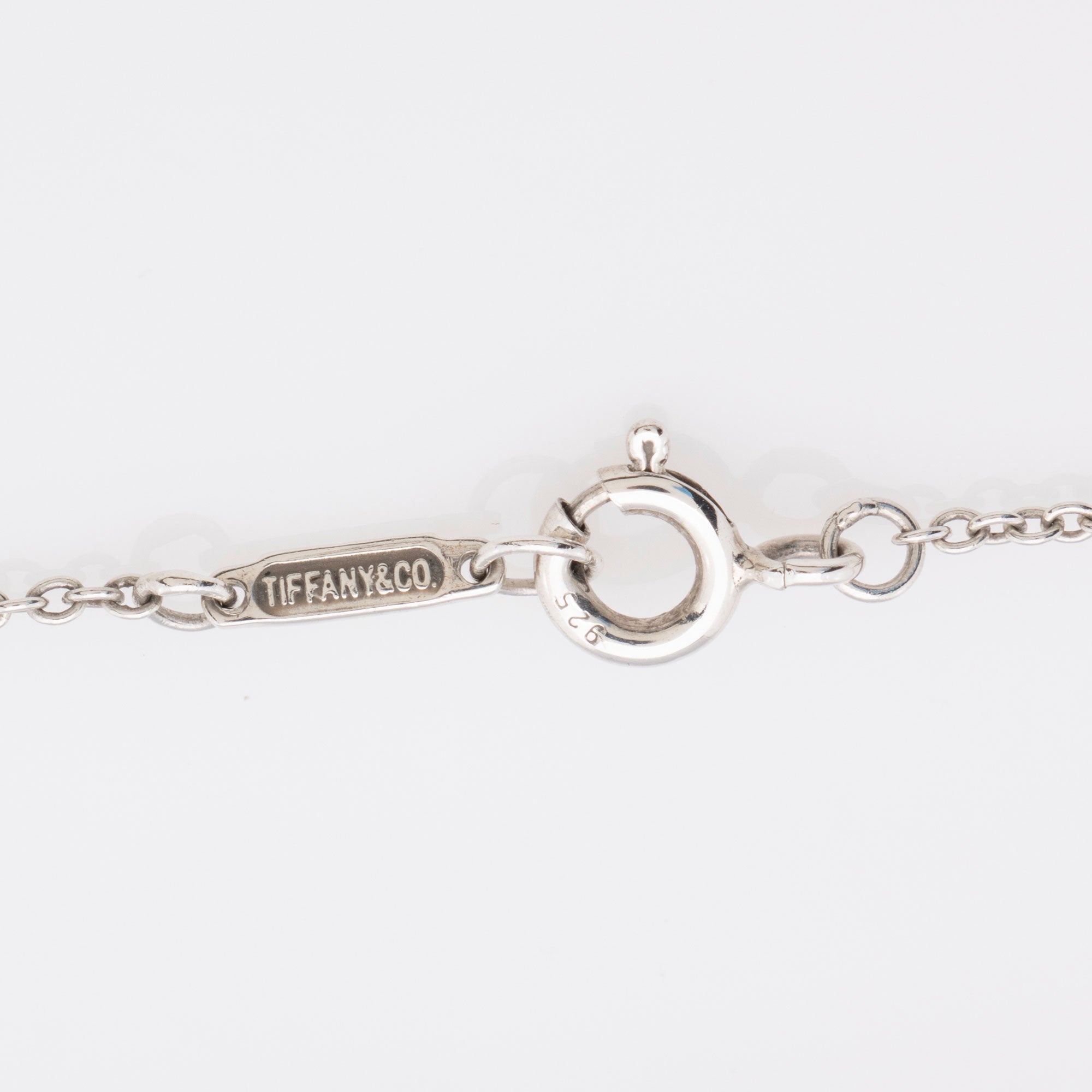 Tiffany & Co. Sterling Silver T. & Co. Letters Lariat Necklace