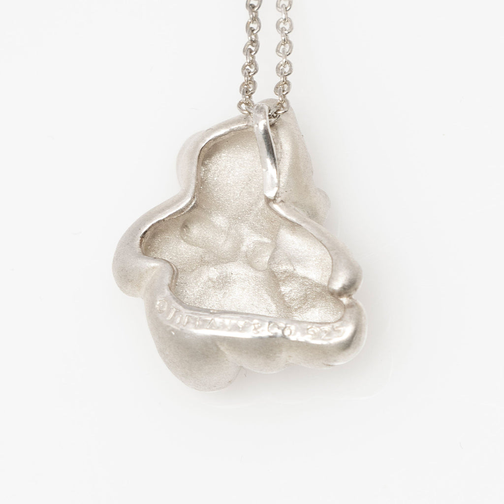 Tiffany & Co. Sterling Silver Teddy Bear Necklace