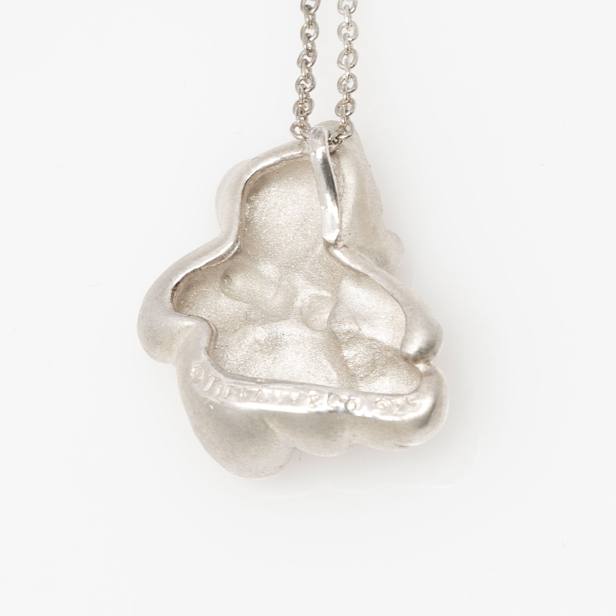 Tiffany & Co. Sterling Silver Teddy Bear Necklace