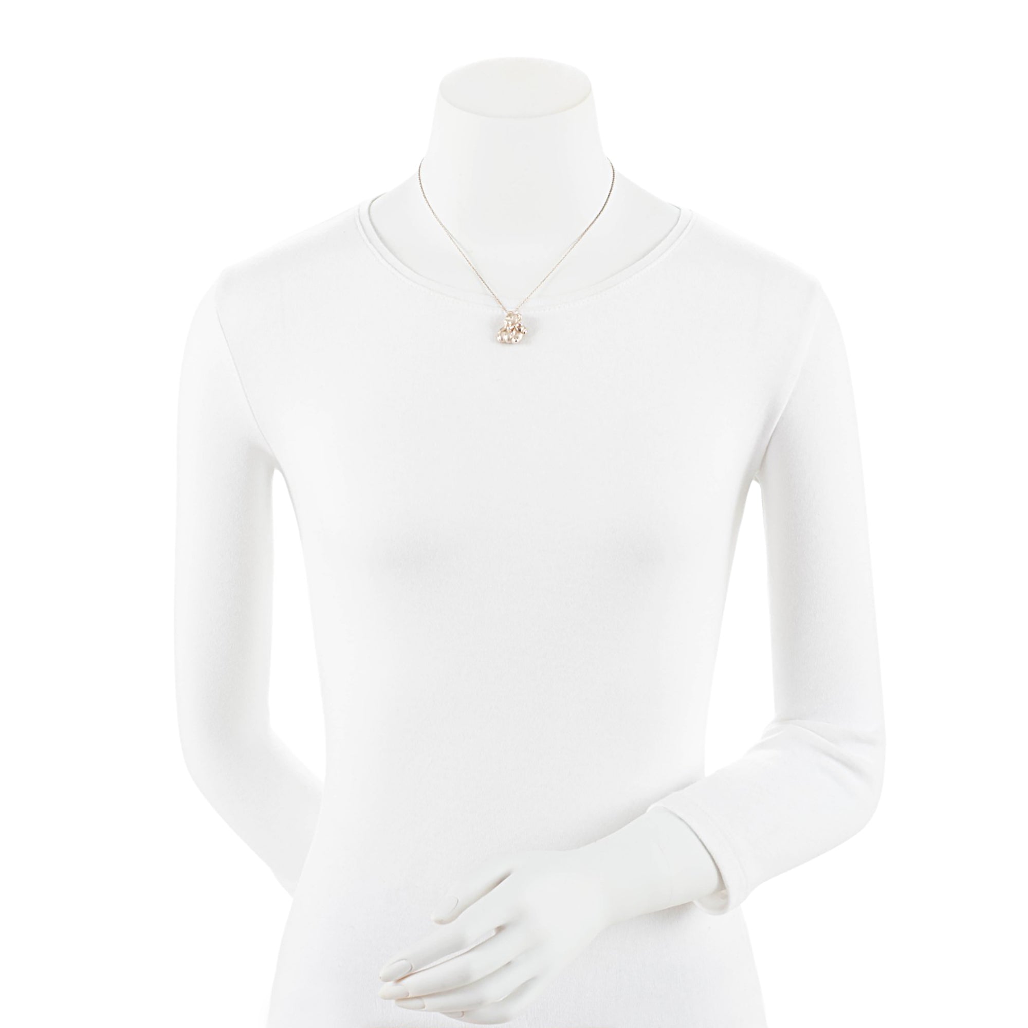 Tiffany & Co. Sterling Silver Teddy Bear Necklace