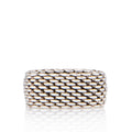 Tiffany & Co. Sterling Silver Wide Somerset Mesh Ring - Size 7