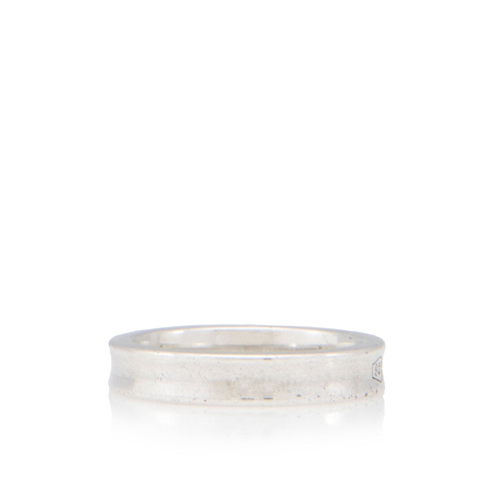 Tiffany & Co. Vintage Sterling Silver 1837 Narrow Ring - Size 7