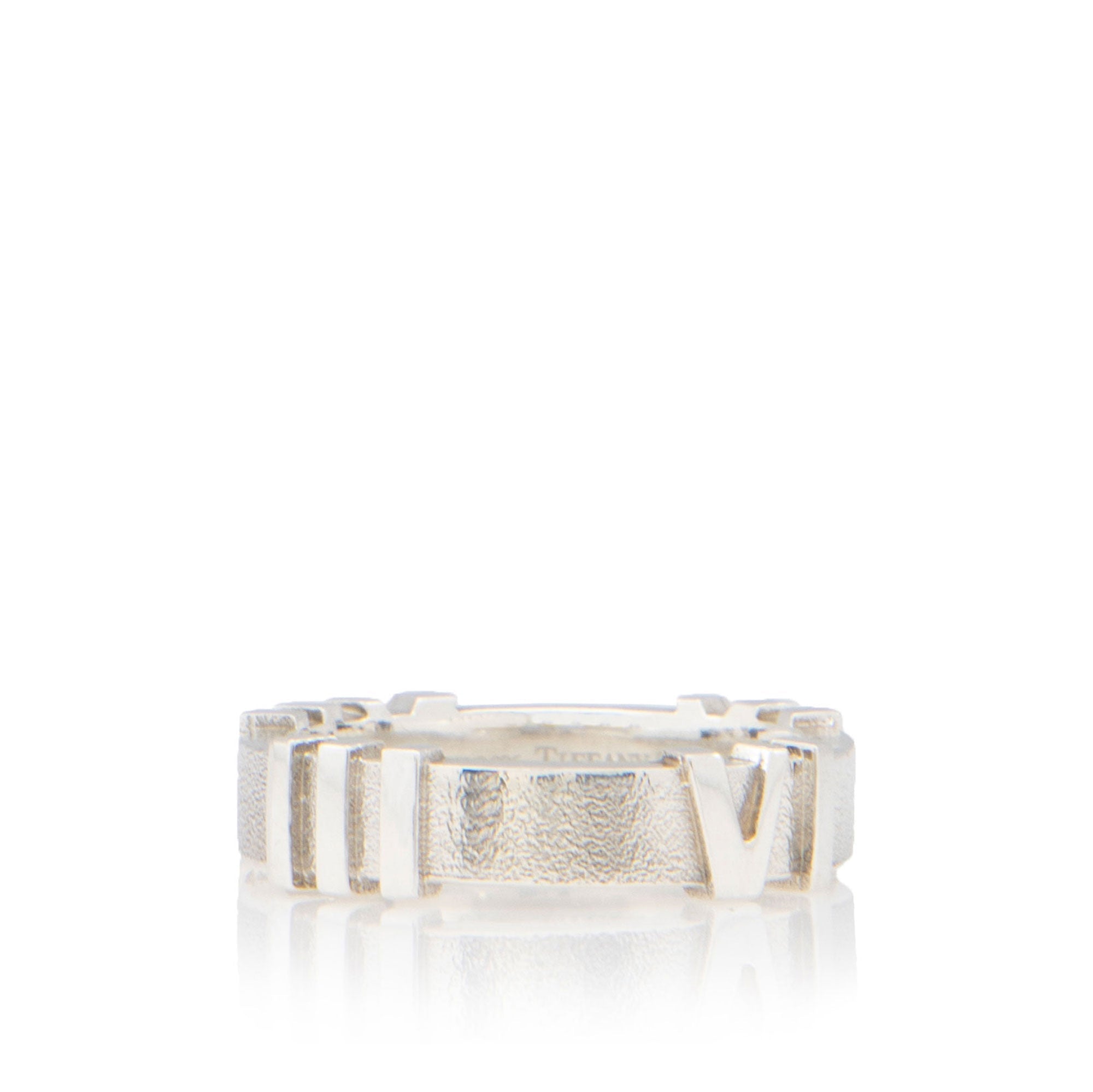 Tiffany & Co. Vintage Sterling Silver Atlas Ring - Size 6
