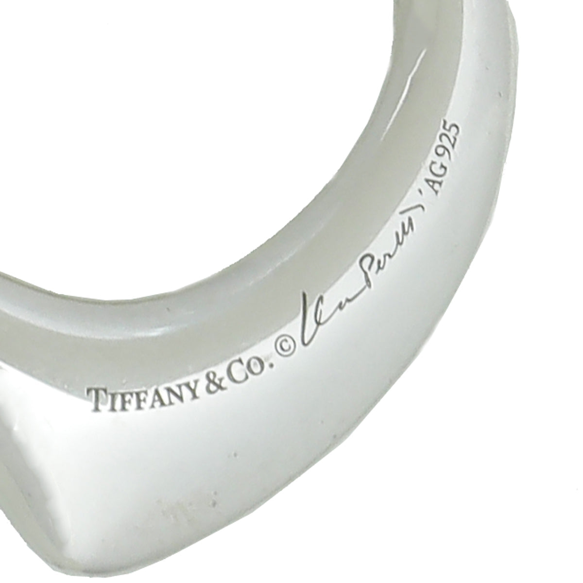 Tiffany & Co Sterling Silver Elsa Peretti Open Heart Mesh Necklace
