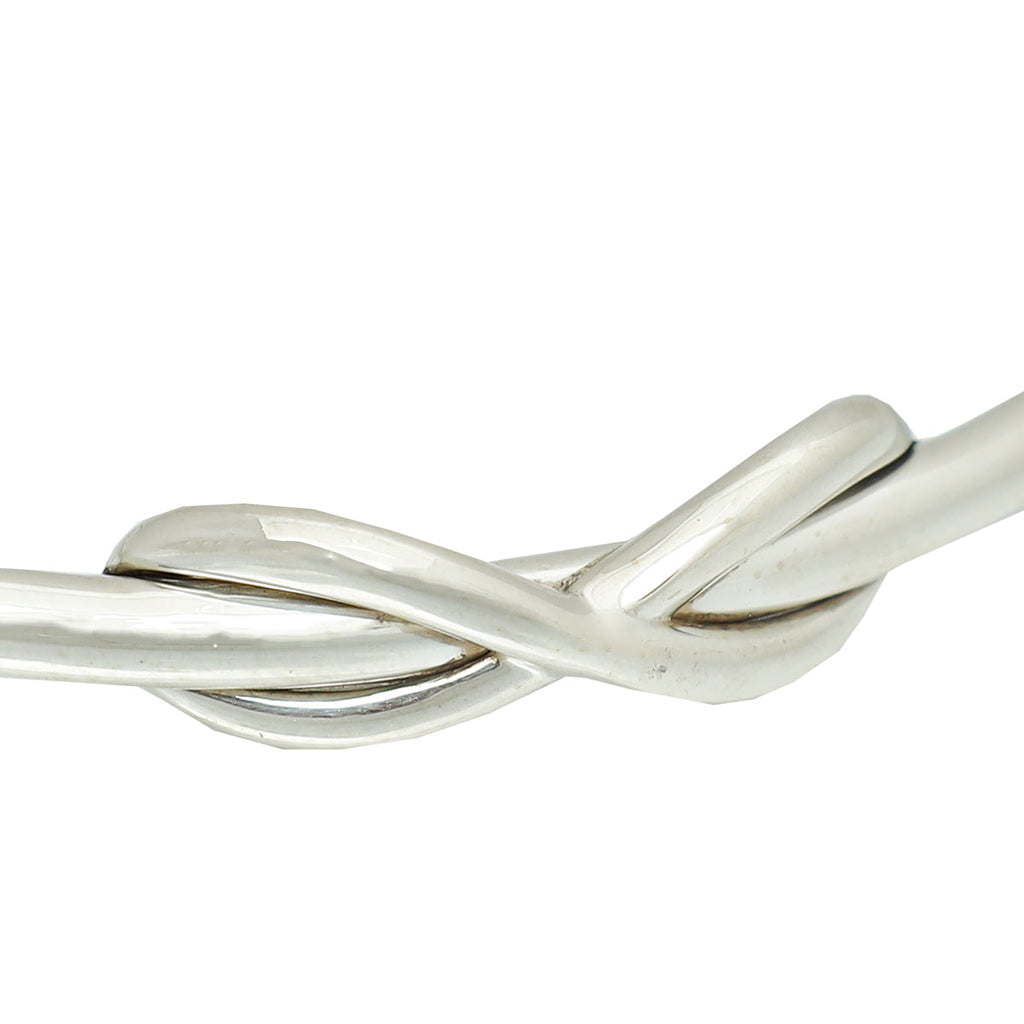 Tiffany & Co Silver Infinity Small Cuff Bangle