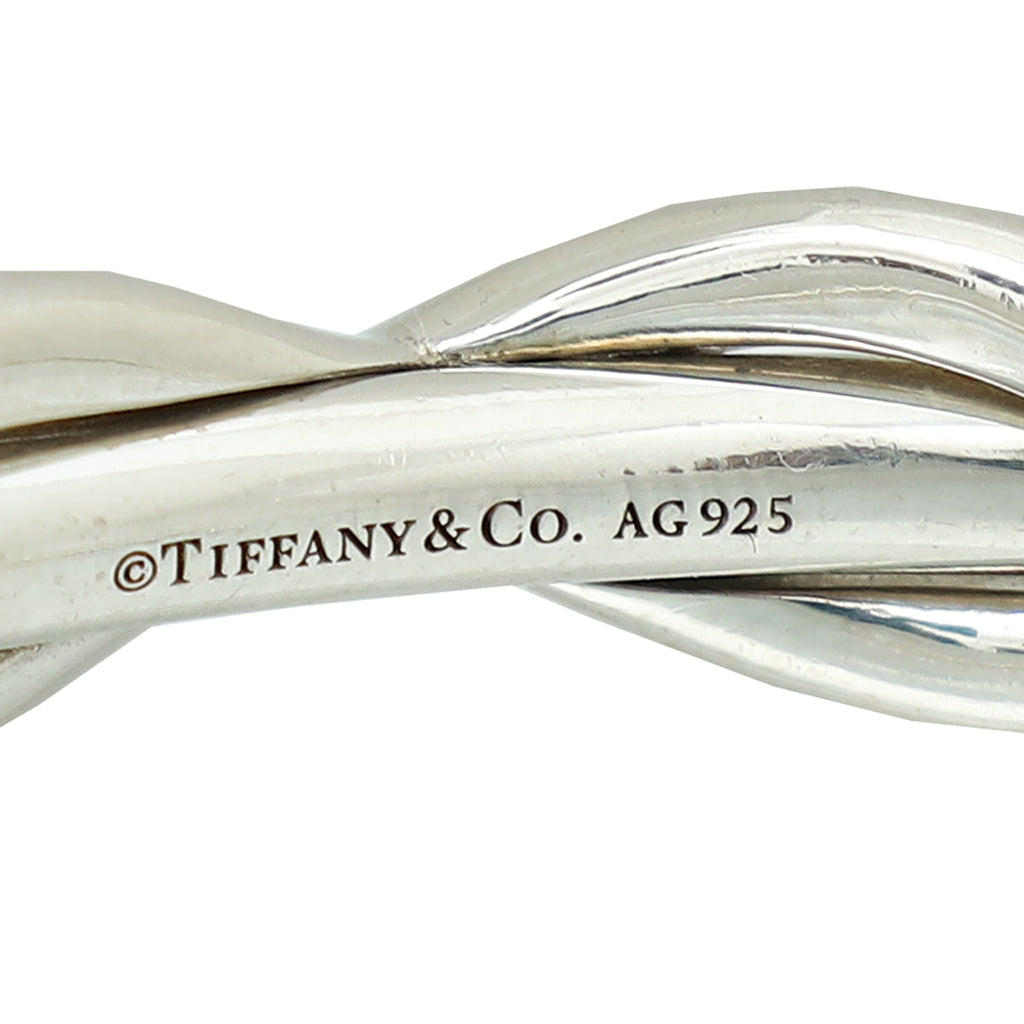 Tiffany & Co Silver Infinity Small Cuff Bangle