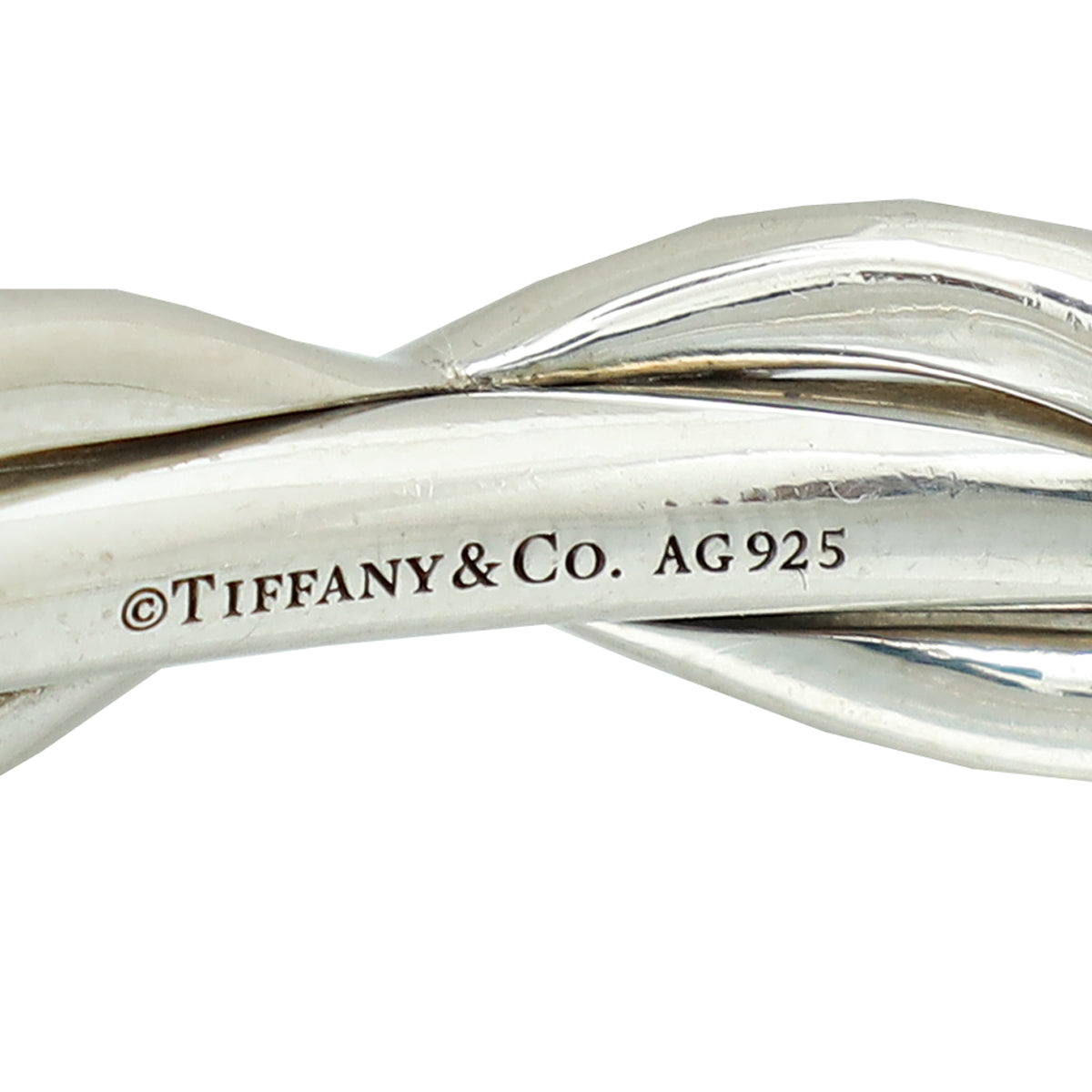 Tiffany & Co Silver Infinity Small Cuff Bangle