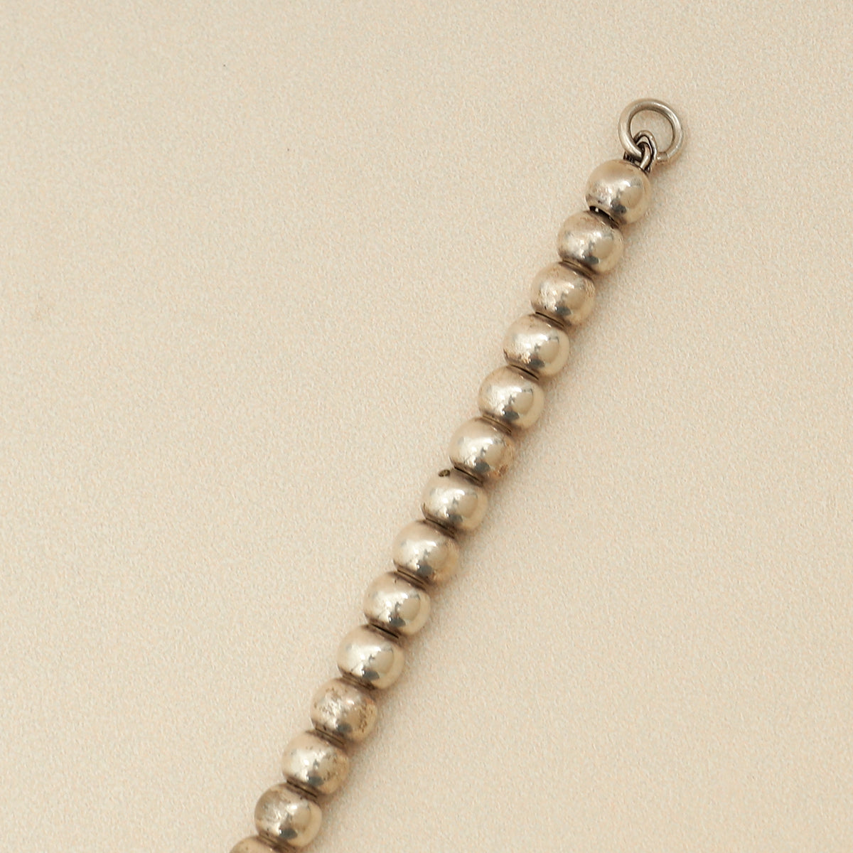 Tiffany & Co. Blue Heart Tag Bead 4mm Bracelet