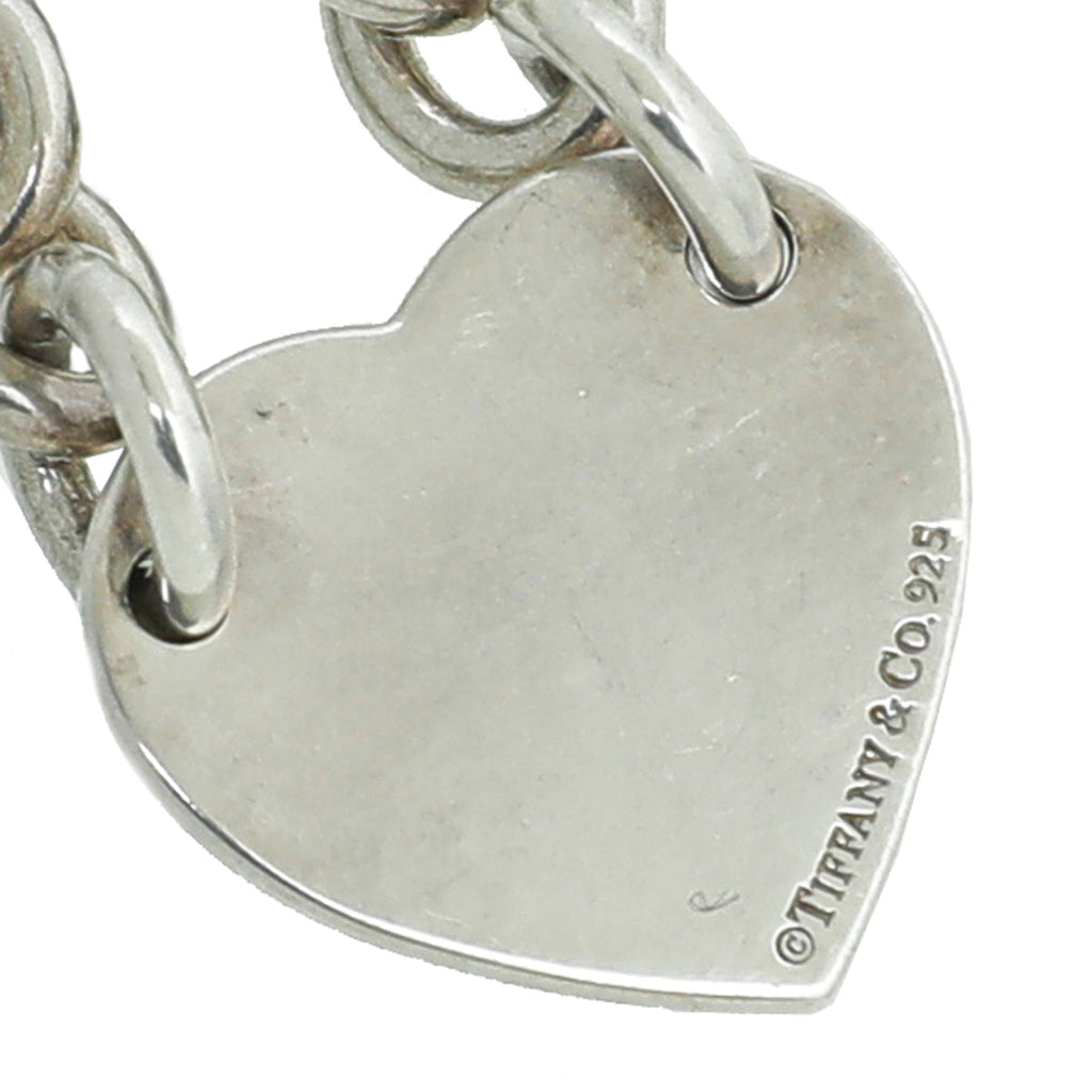 Tiffany & Co Sterling Silver Heart Tag Bracelet