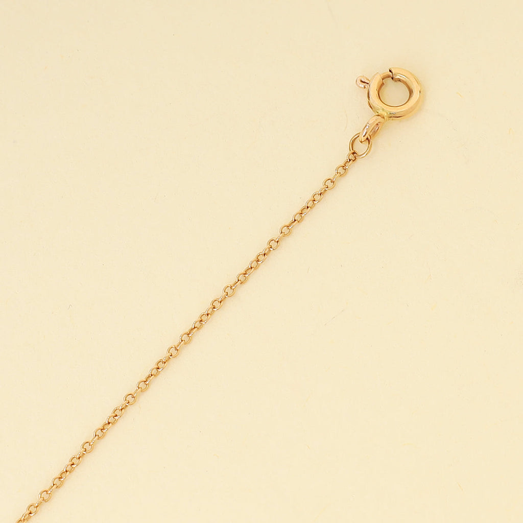 Tiffany & Co. 18K Rose Gold Modern Key Logo Pendant Necklace