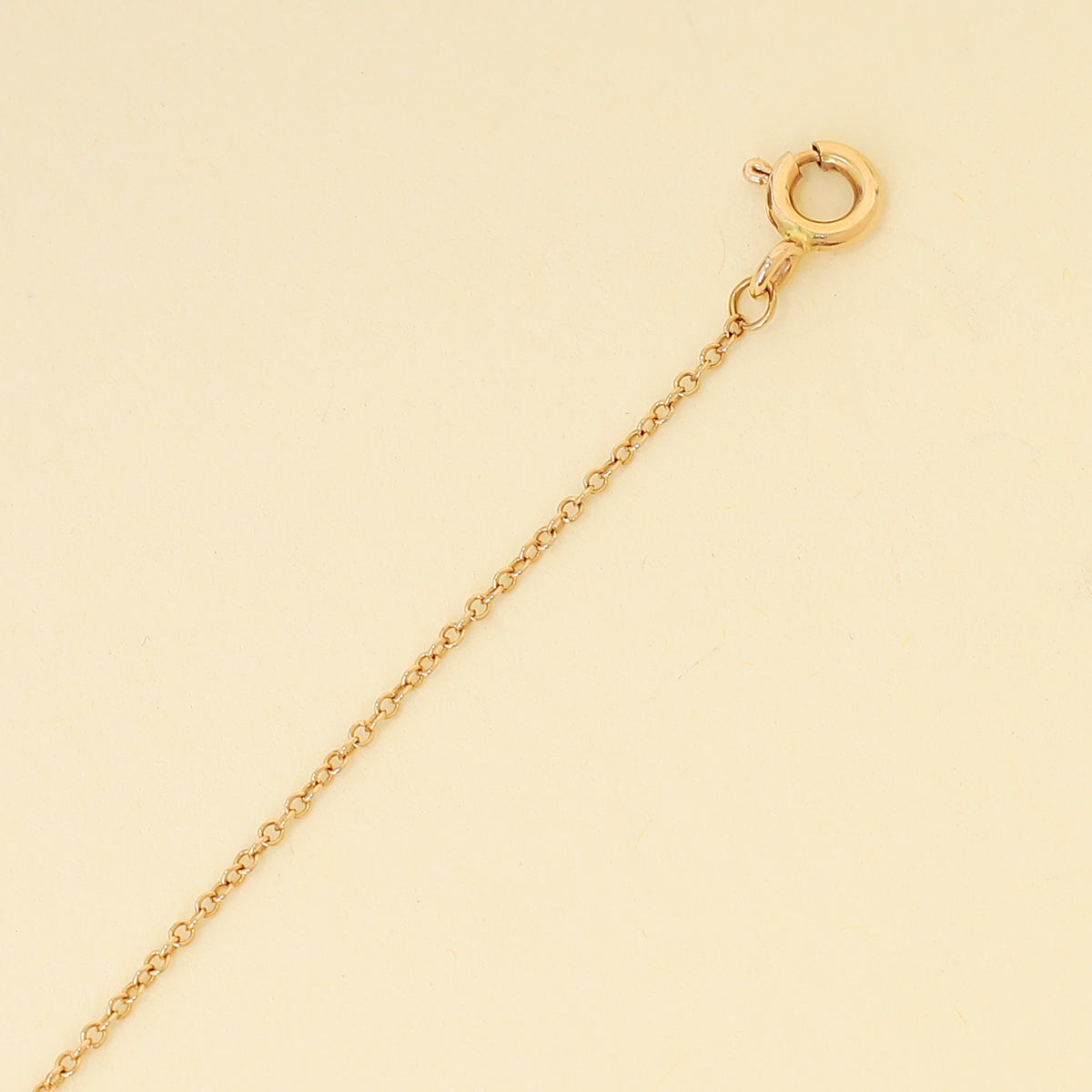 Tiffany & Co. 18K Rose Gold Modern Key Logo Pendant Necklace