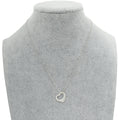 Tiffany & Co Silver Elsa Peretti Open Heart Pendant Necklace