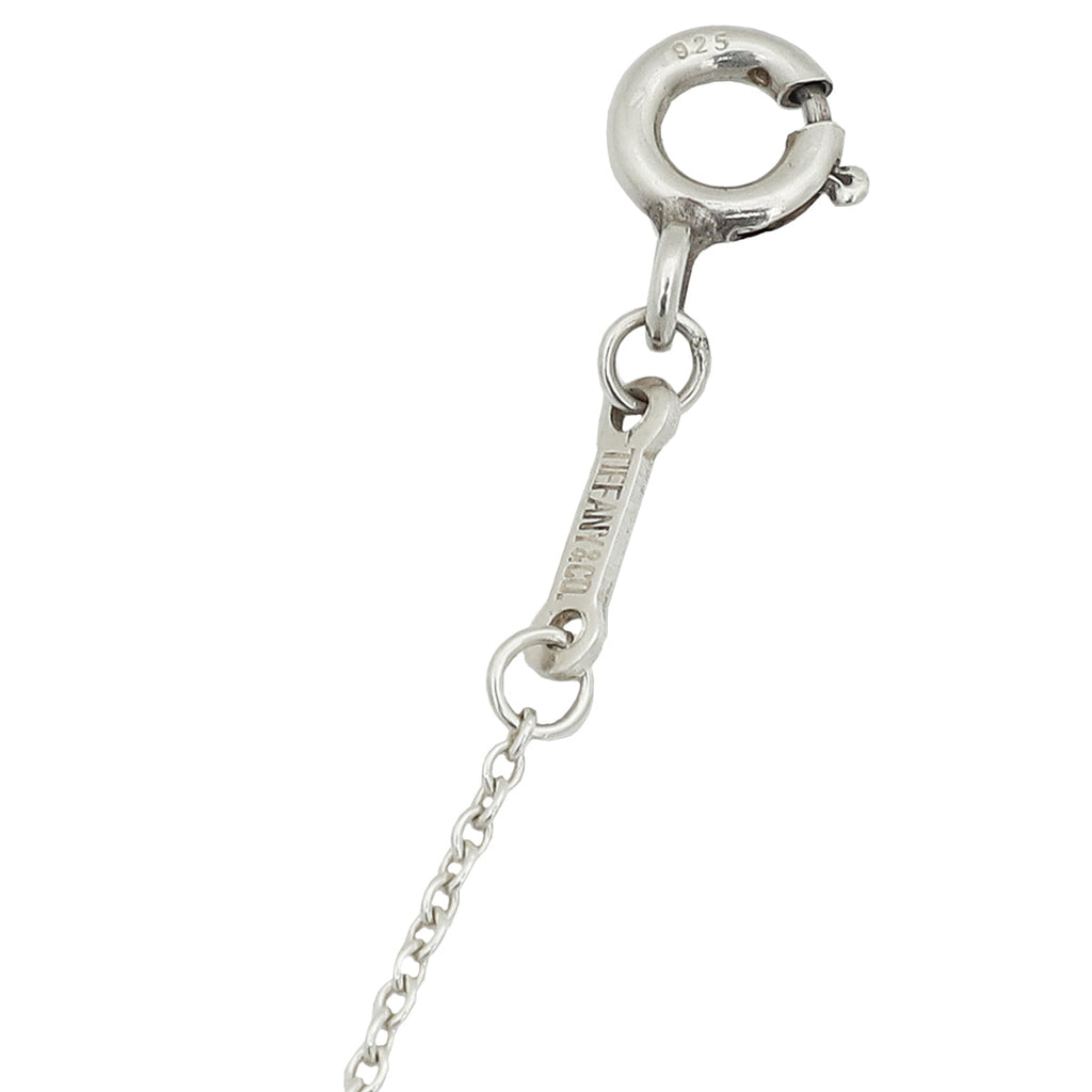Tiffany & Co Silver Elsa Peretti Open Heart Pendant Necklace