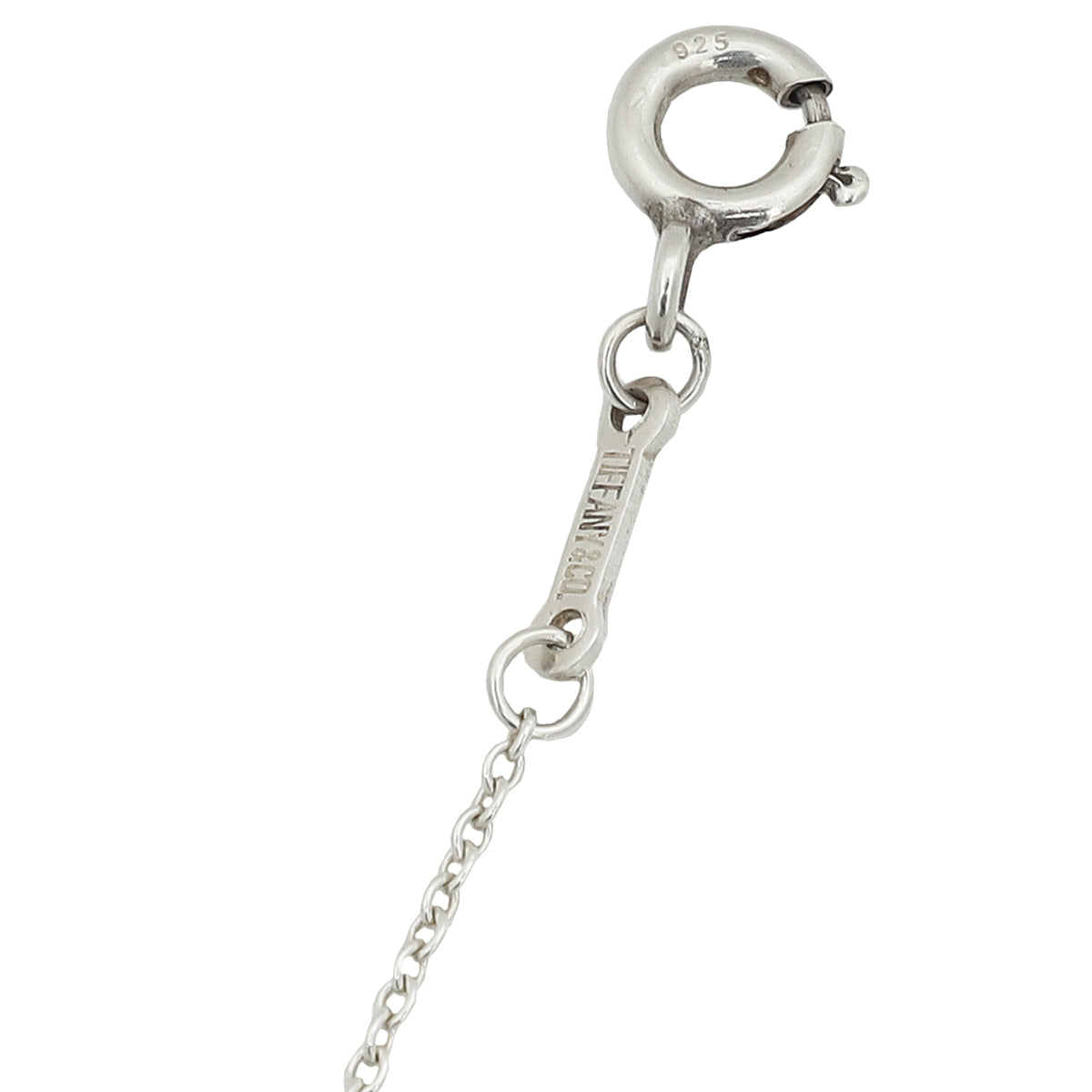 Tiffany & Co Silver Elsa Peretti Open Heart Pendant Necklace