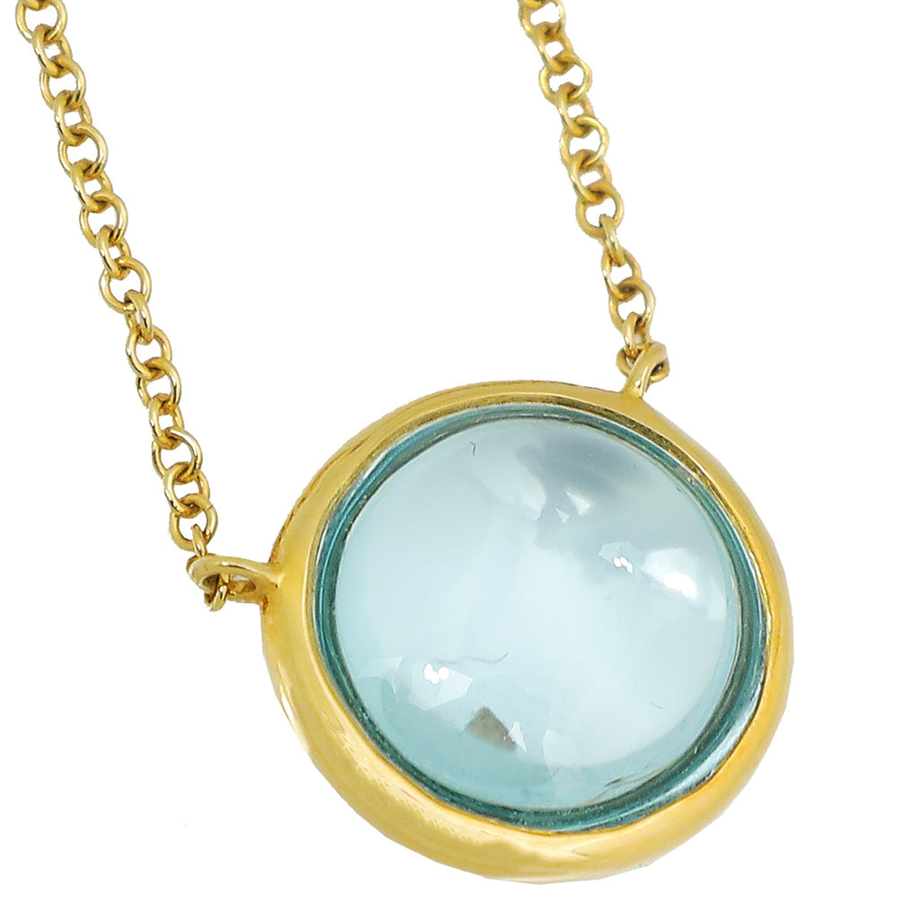 Tiffany & Co 18K Yellow Gold Paloma Picasso Olive Leaf Pendant Necklace