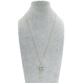 Tiffany & Co 18K Pink Gold Platinum Enchant Primrose Key Diamond Pendant Necklace