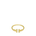 Tiffany & Co 18K Yellow Gold T Wire Ring 50