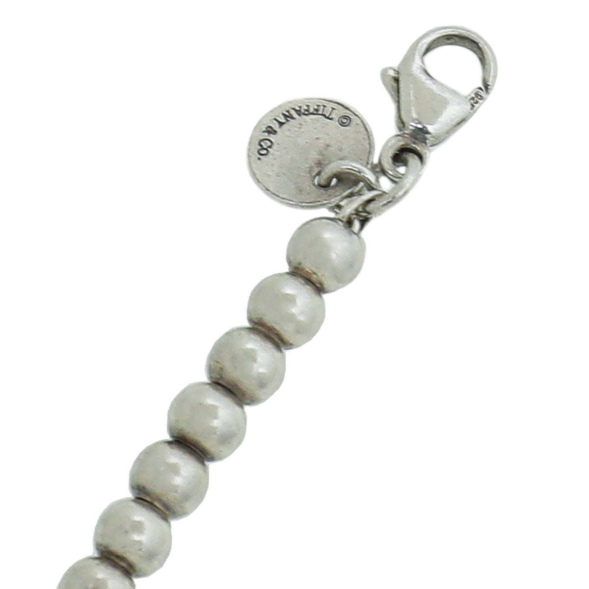 Tiffany & Co Blue Heart Tag Bead Bracelet