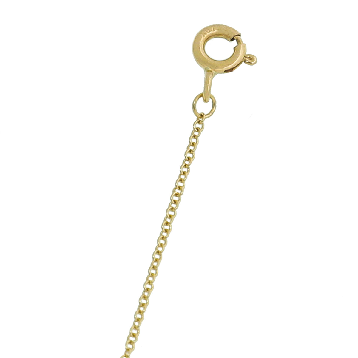 Tiffany & Co 18K Yellow Gold Paloma Picasso Olive Leaf Pendant Necklace