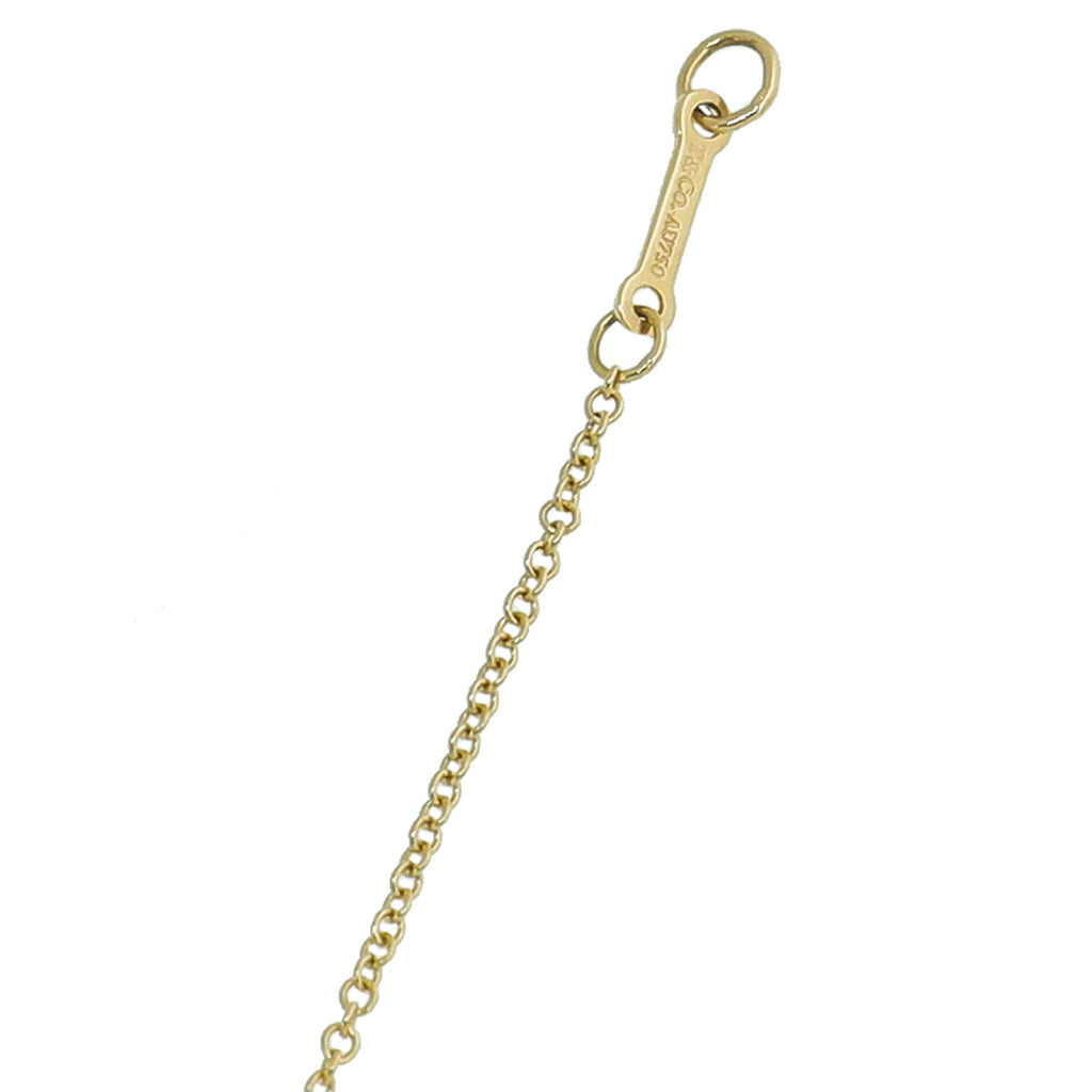Tiffany & Co 18K Yellow Gold Paloma Picasso Olive Leaf Pendant Necklace