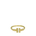 Tiffany & Co 18K Yellow Gold T Wire Ring 50