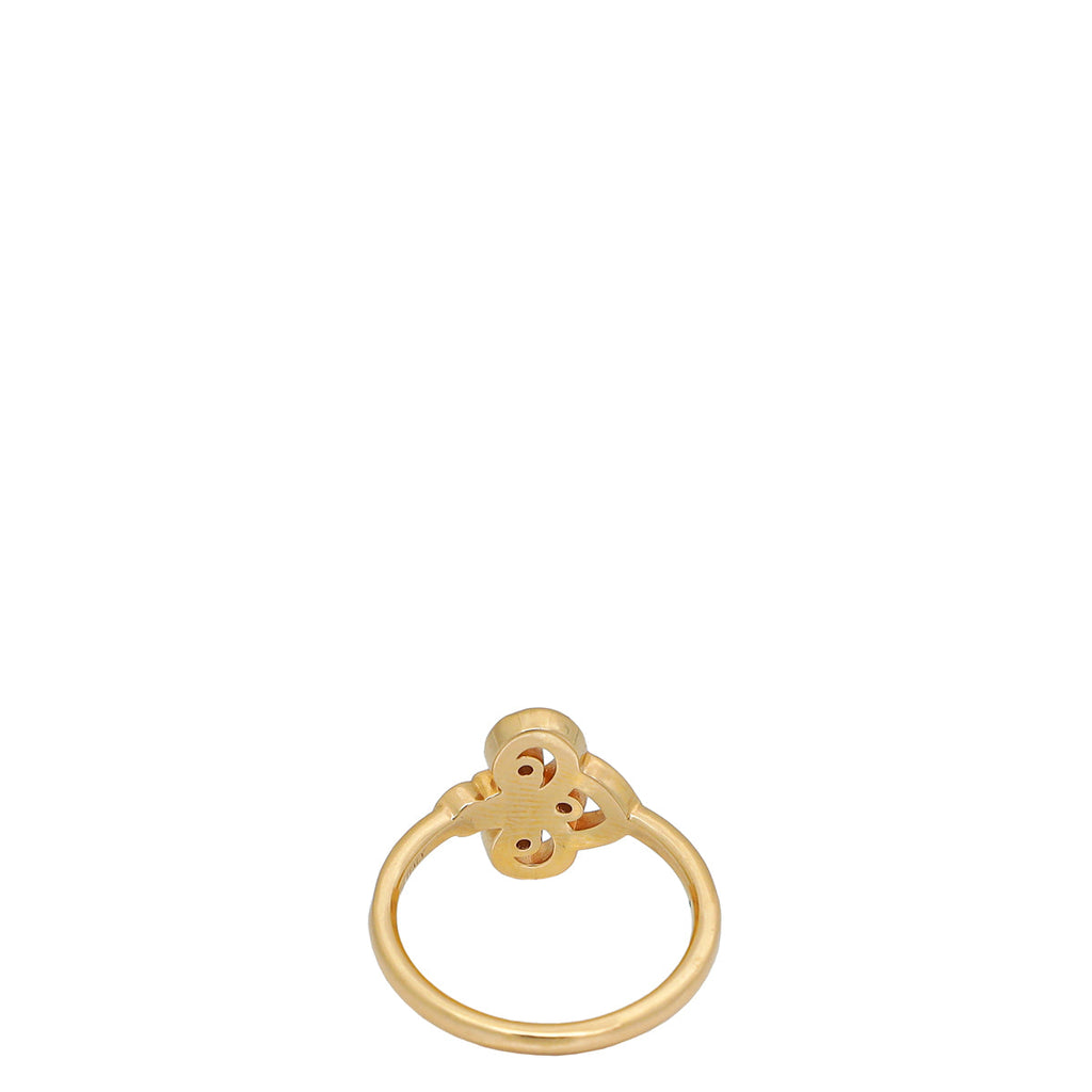 Tiffany & Co. 18K Pink Gold Fleur de Lis Diamond Ring 54