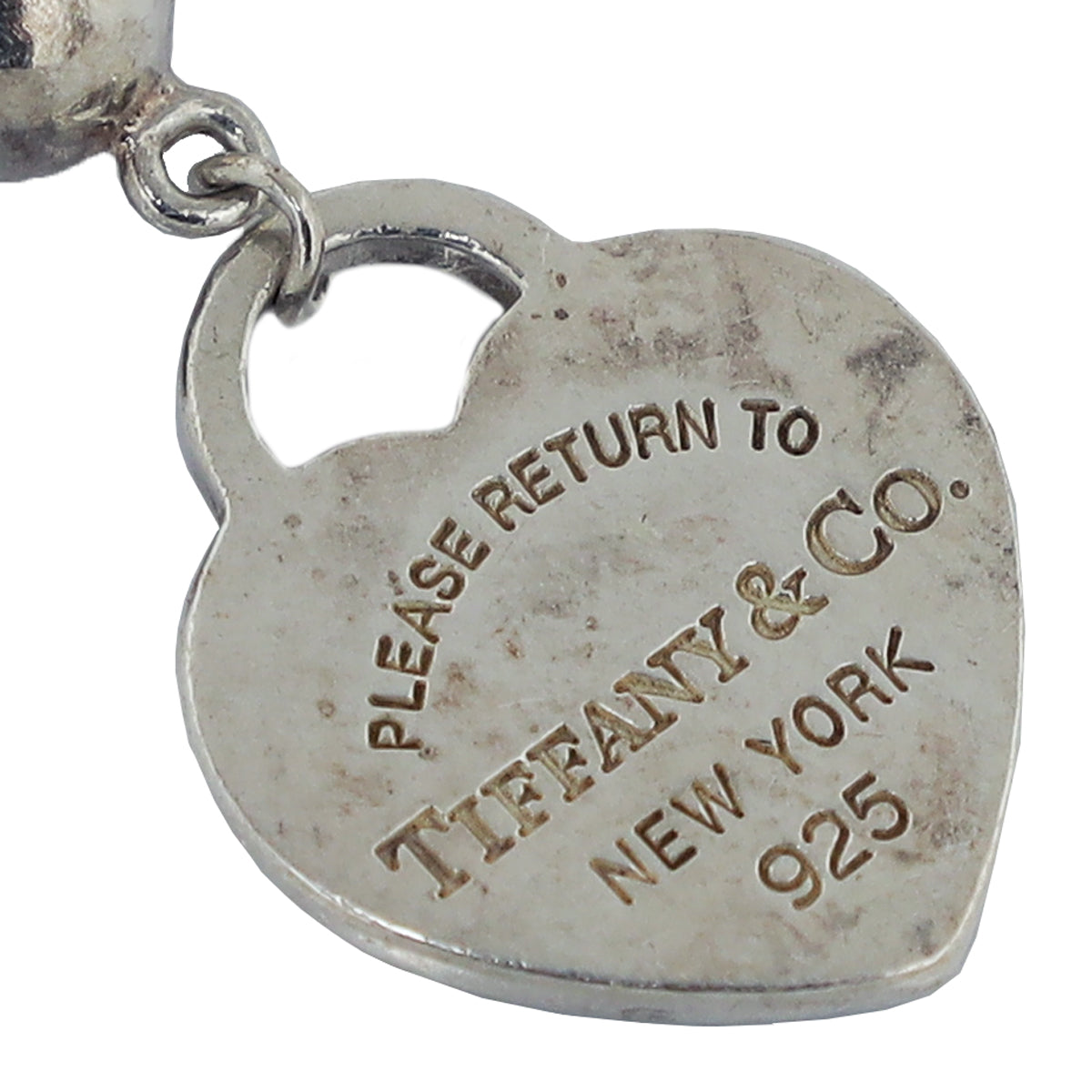 Tiffany & Co Blue Heart Tag Bead Bracelet