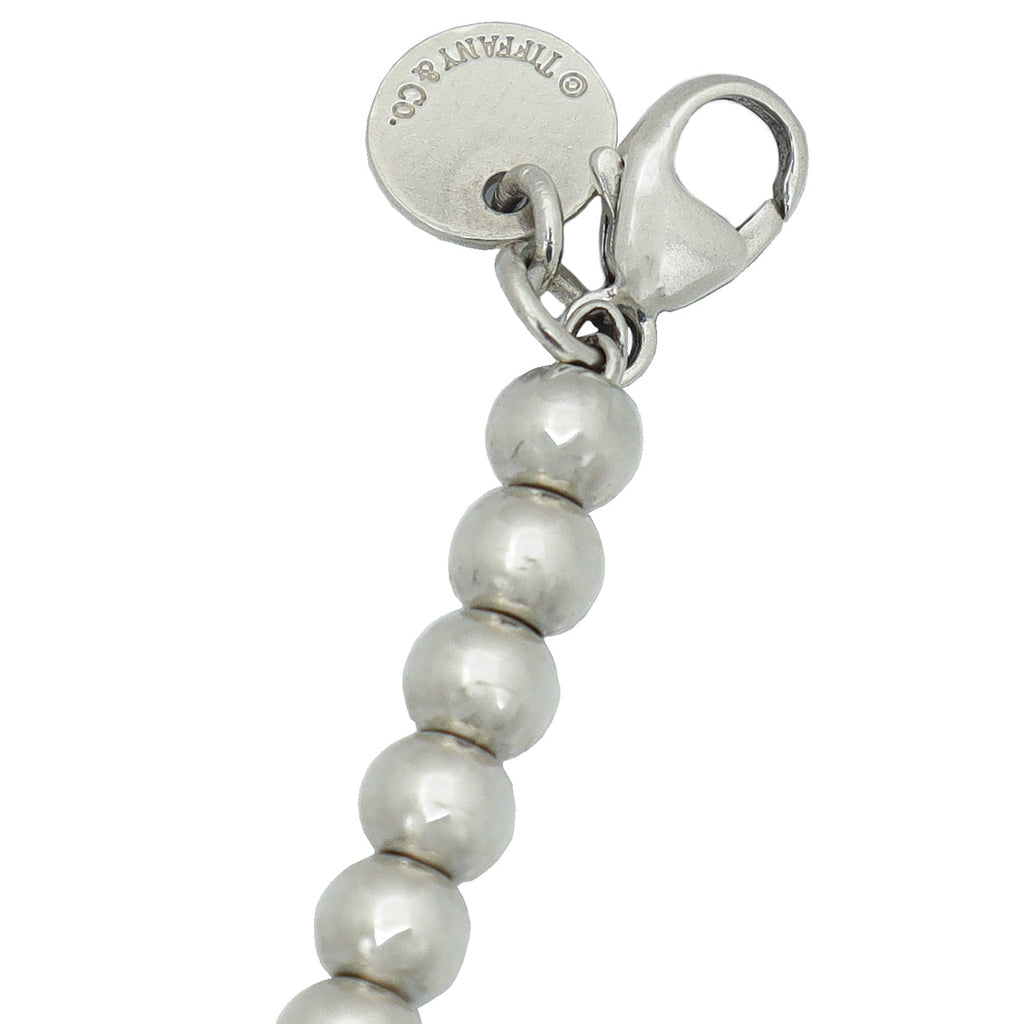 Tiffany & Co Blue Heart Tag Bead Bracelet