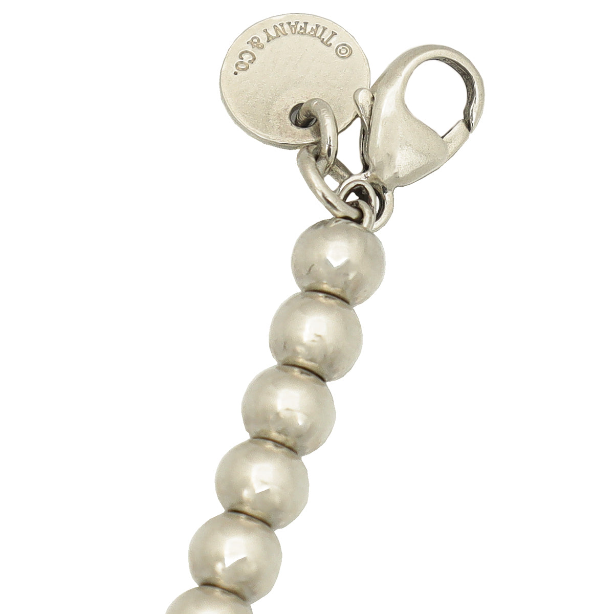 Tiffany & Co Blue Heart Tag Bead Bracelet