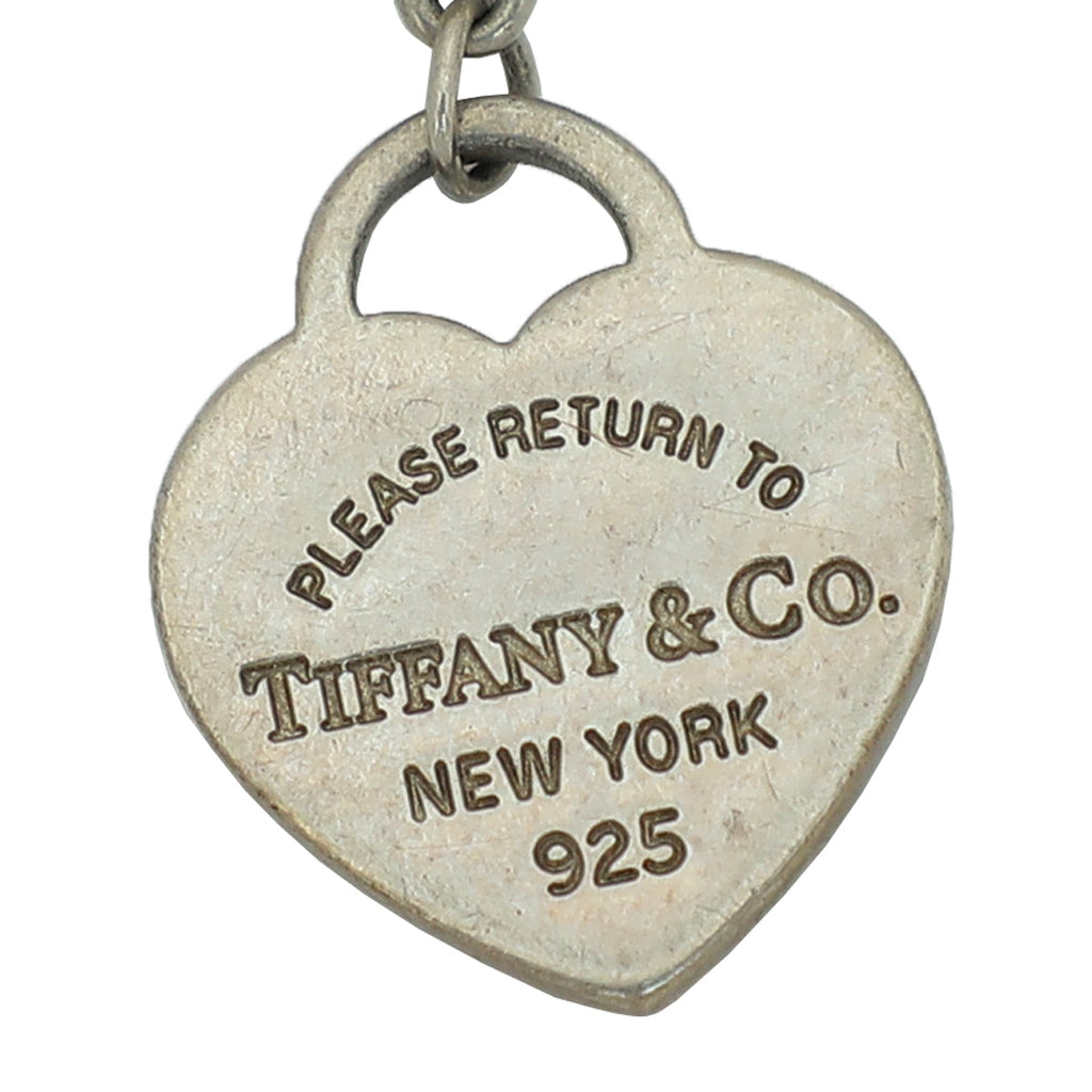 Tiffany & Co Blue Heart Tag Bead Bracelet