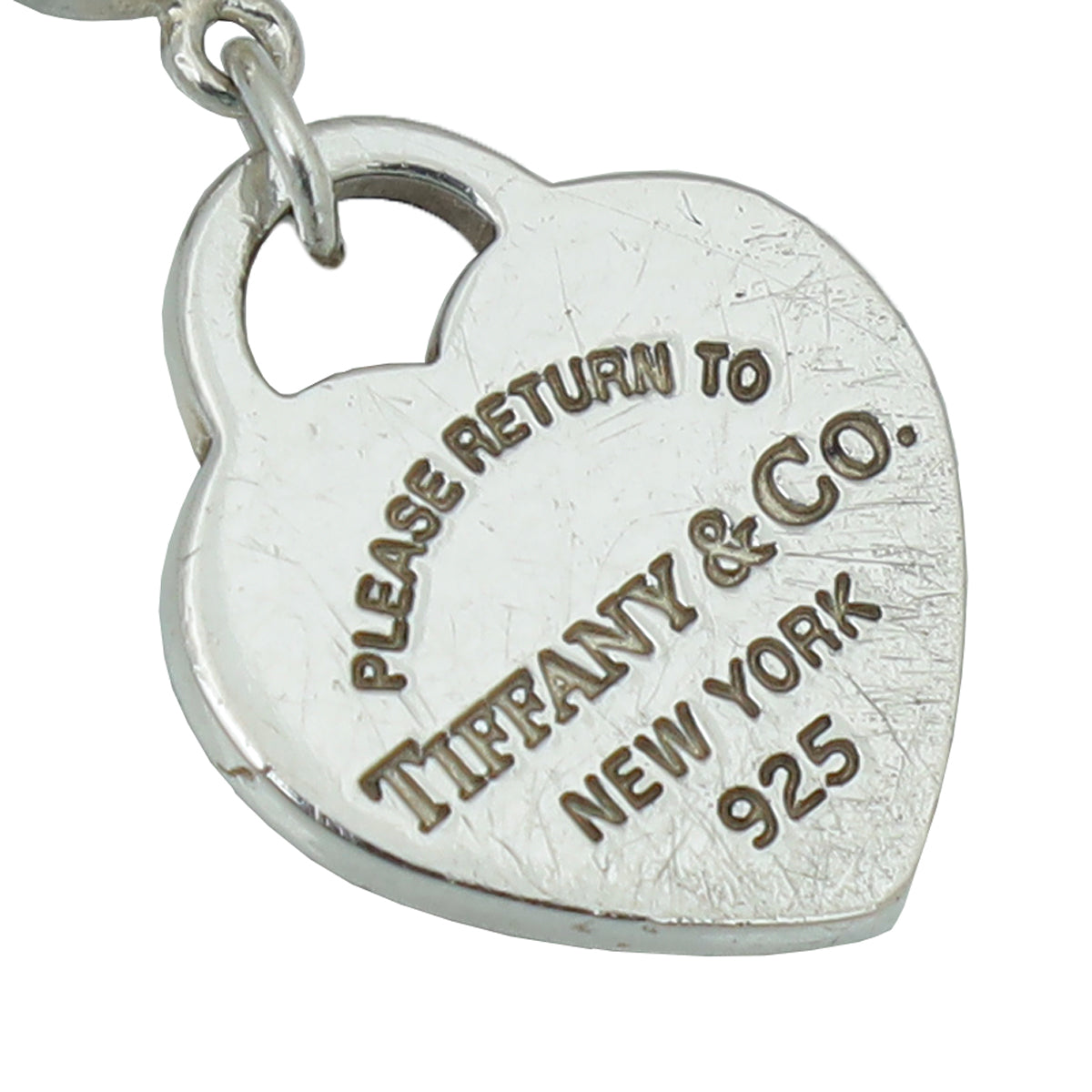 Tiffany & Co Blue Heart Tag Bead Bracelet