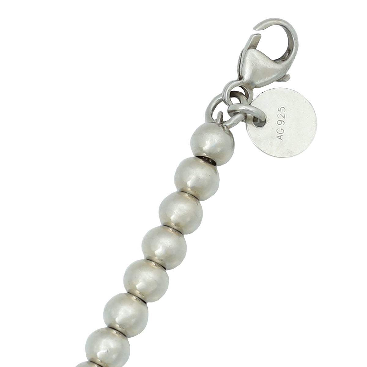 Tiffany & Co Blue Heart Tag Bead Bracelet