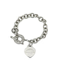 Tiffany & Co Silver Heart Tag Toggle Bracelet