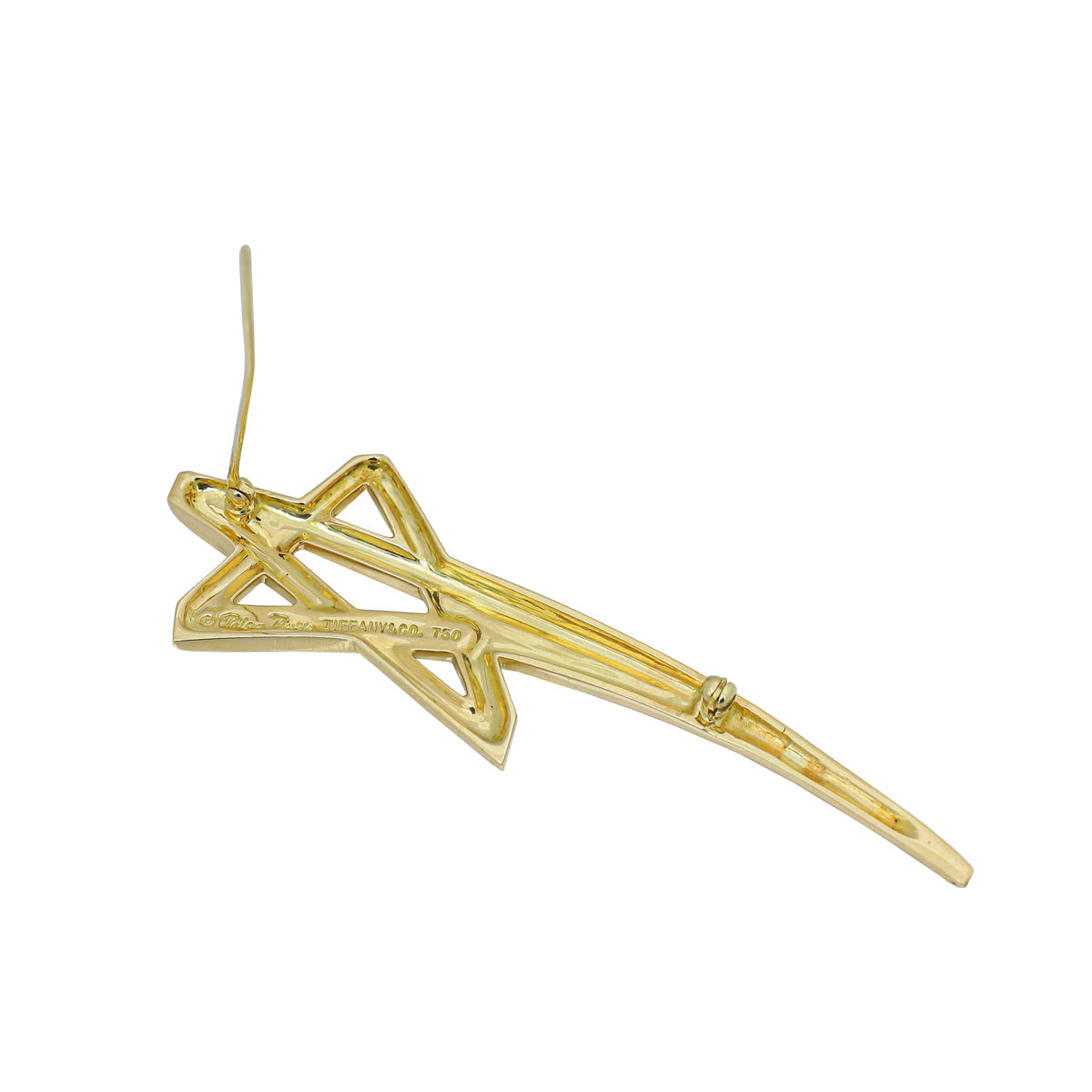 Tiffany & Co 18K Yellow Gold Paloma Picasso Shooting Star Brooch